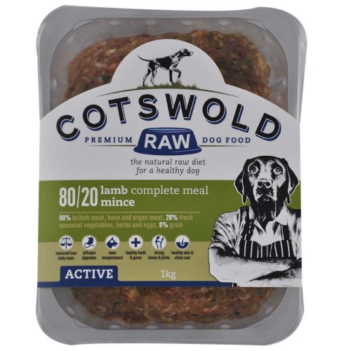 Cotswold Raw Lamb Mince 1kg 80/20