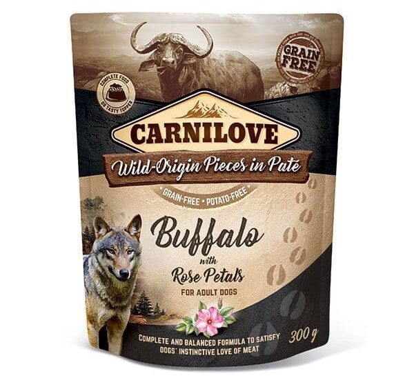 Carnilove Buffalo with Rose Petals 300g pouch